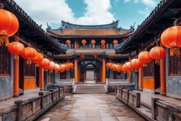 云中大漈：探索古樸風(fēng)情，暢游景區(qū)大門、時(shí)思寺與雪花漈之旅